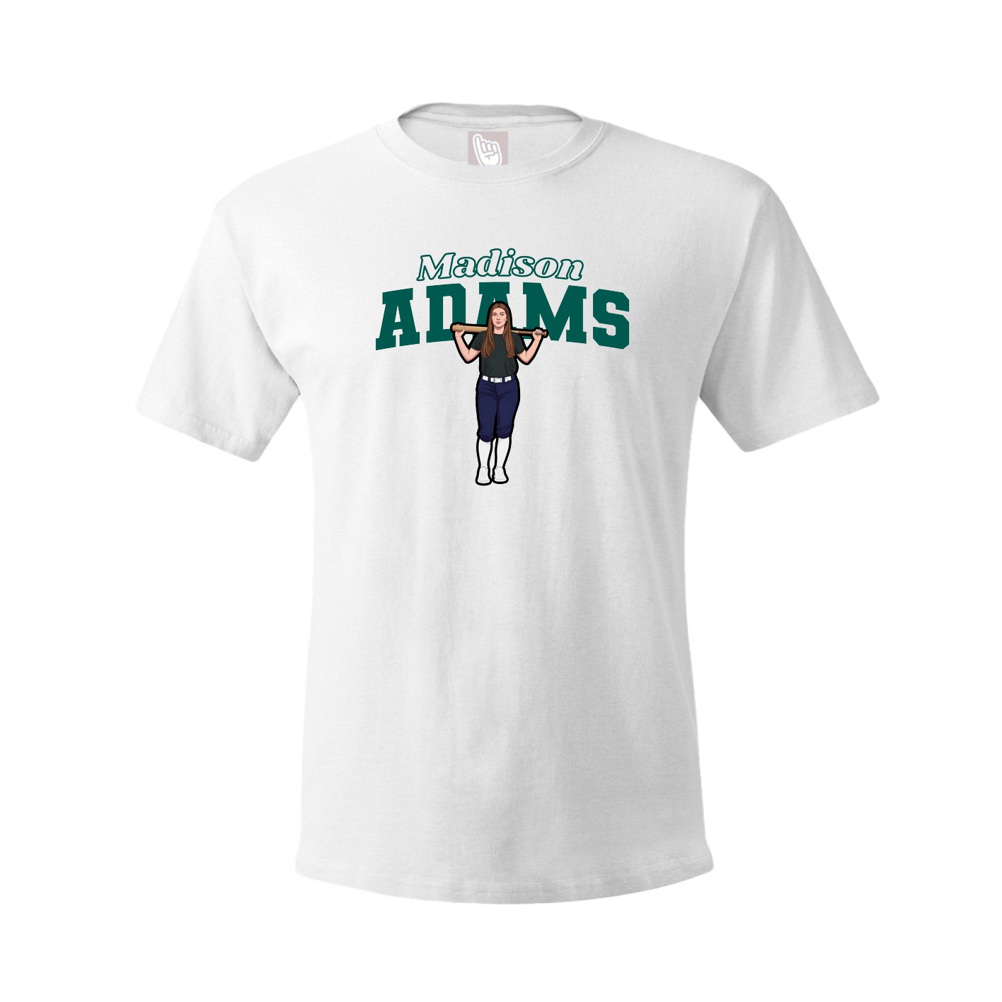Tee — Name Arch in White