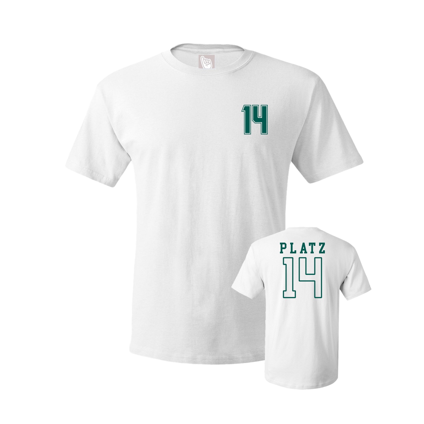 Youth Tee — Chest Back in White