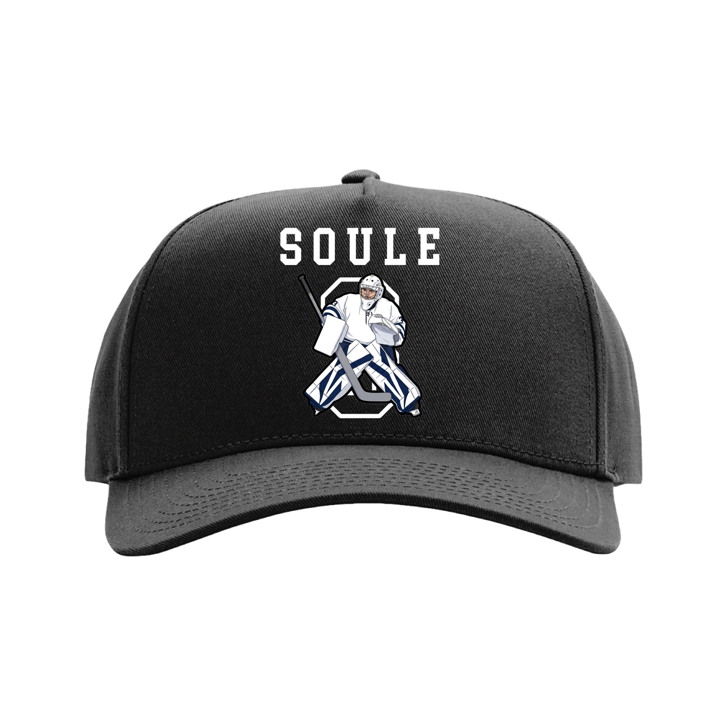Full Fabric Five-Panel Champ Cap — Shirsey in Black