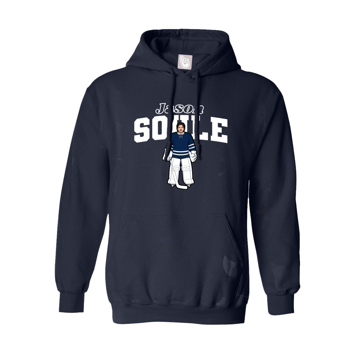 Youth Hoodie — Name Arch in Navy