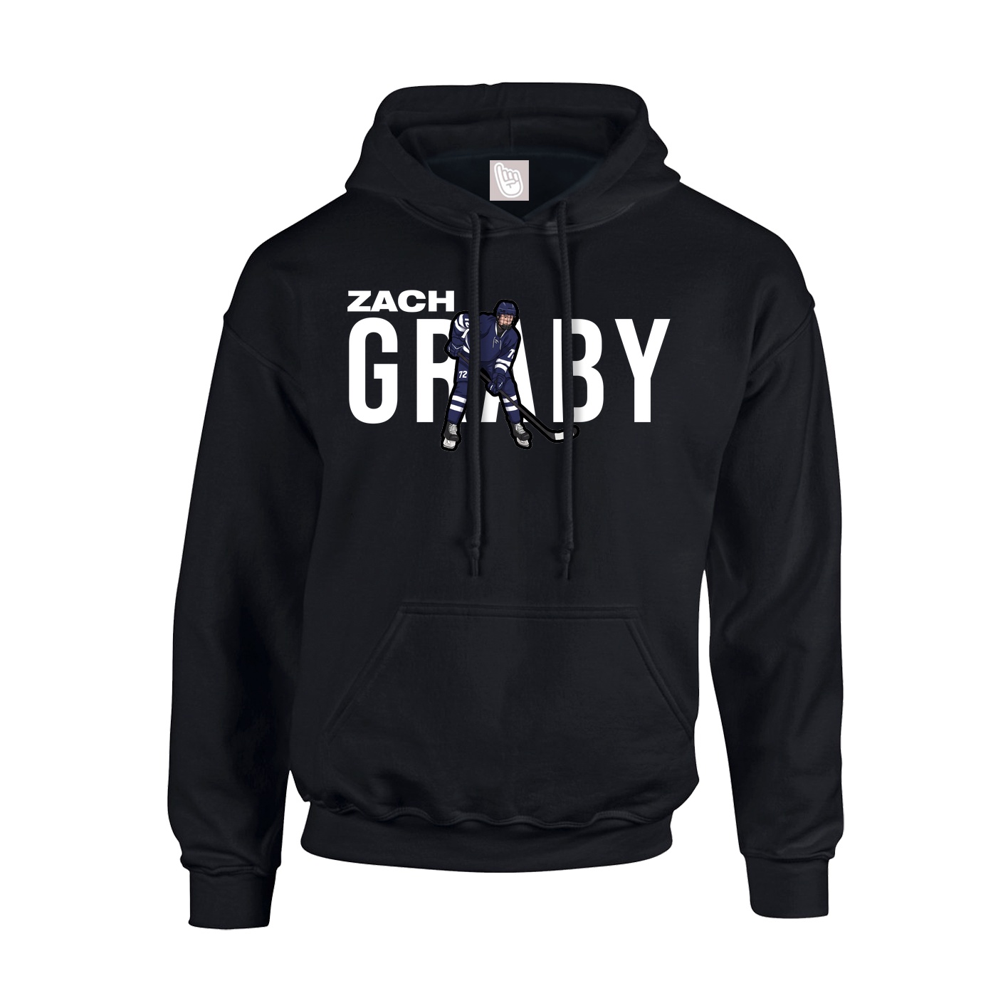 Youth Hoodie — Player Name in Black