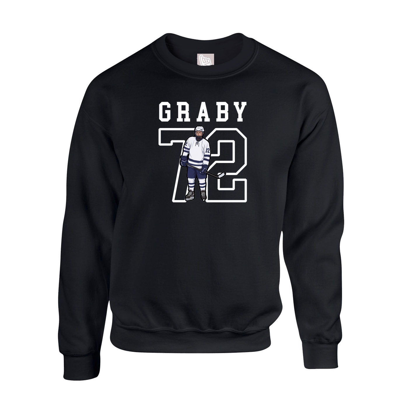 Fleece Crew — Shirsey in Black