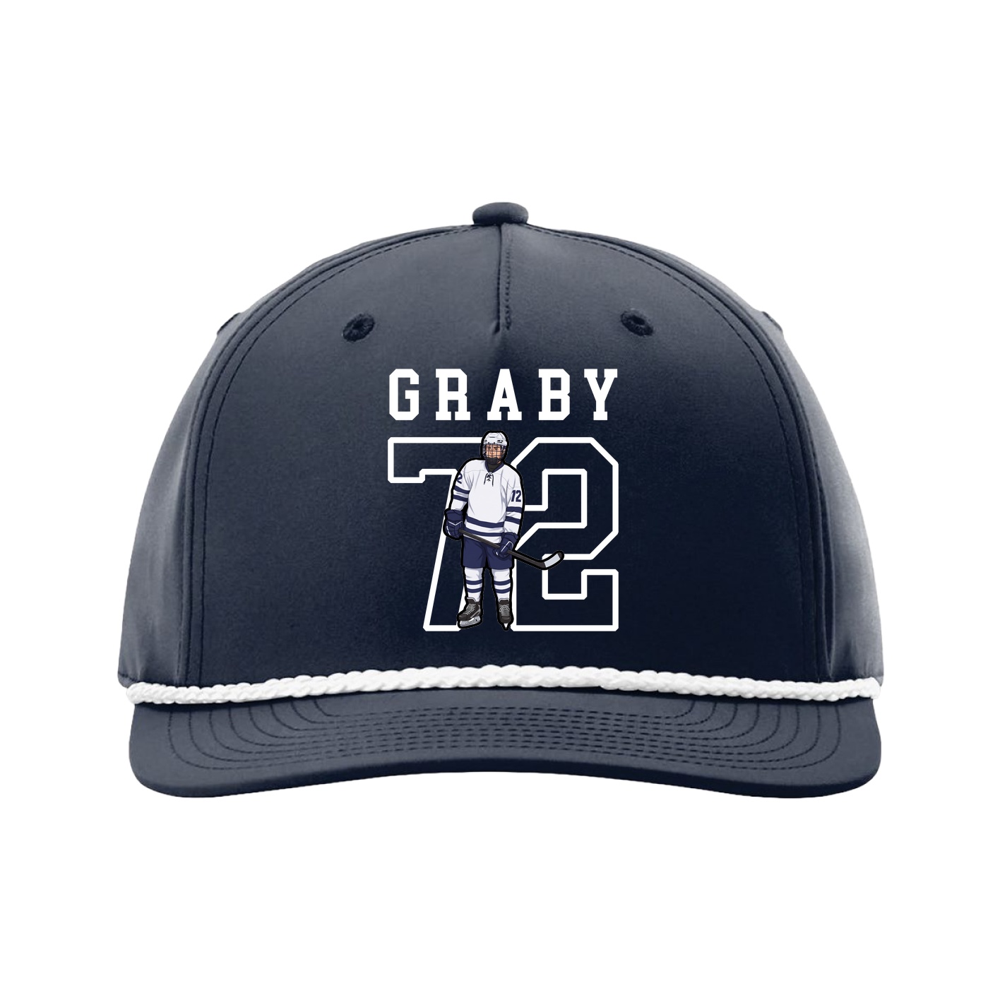 Five-Panel Classic Rope Cap — Shirsey in Navy