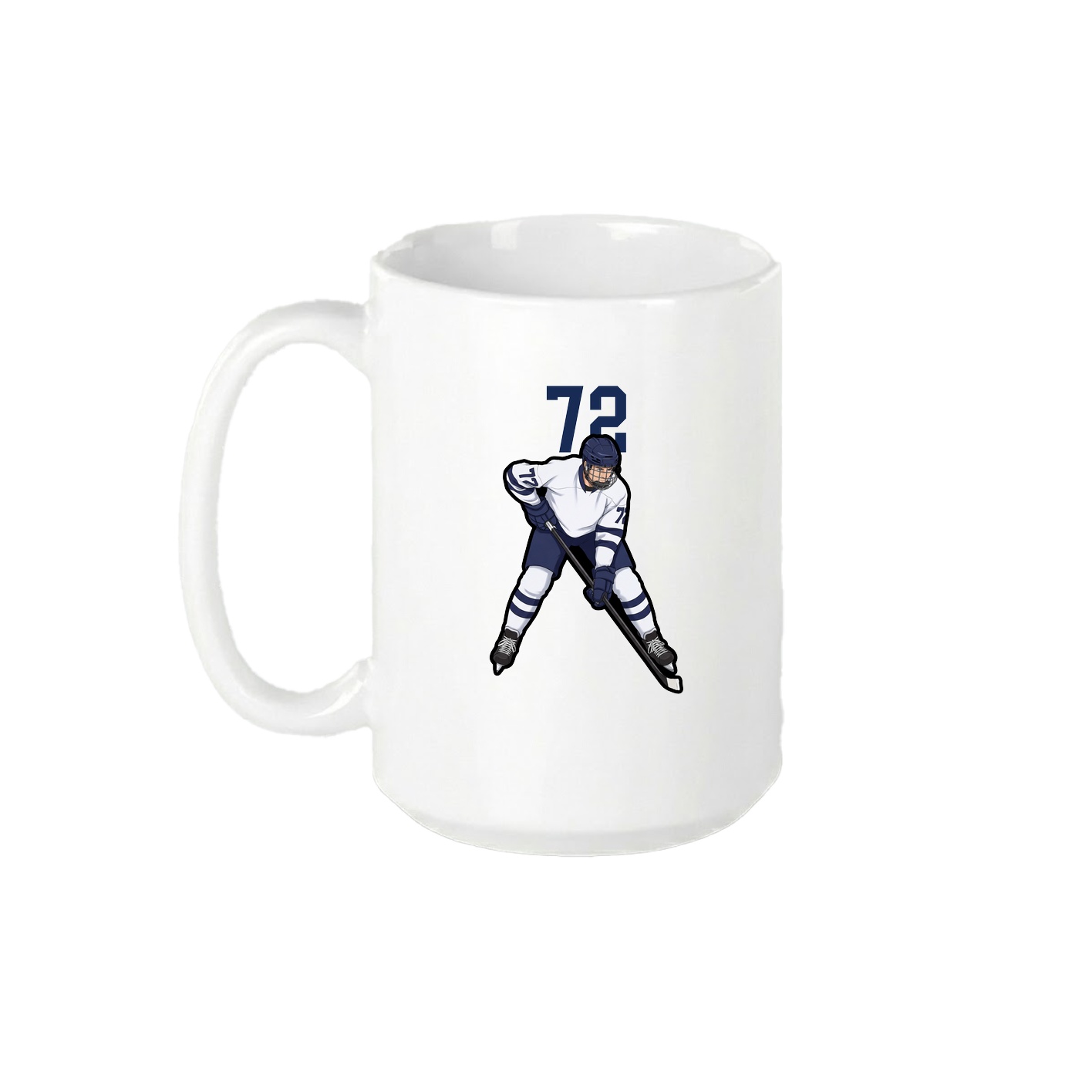 15oz Coffee Mug — Number Top in White