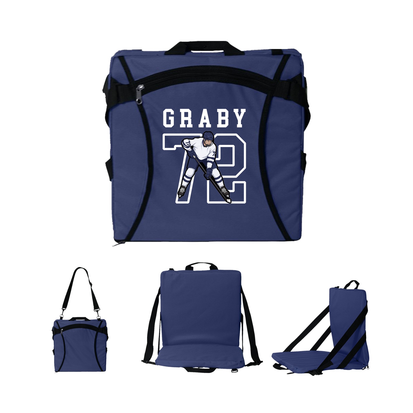 Folding Stadium Seat — Shirsey in Navy