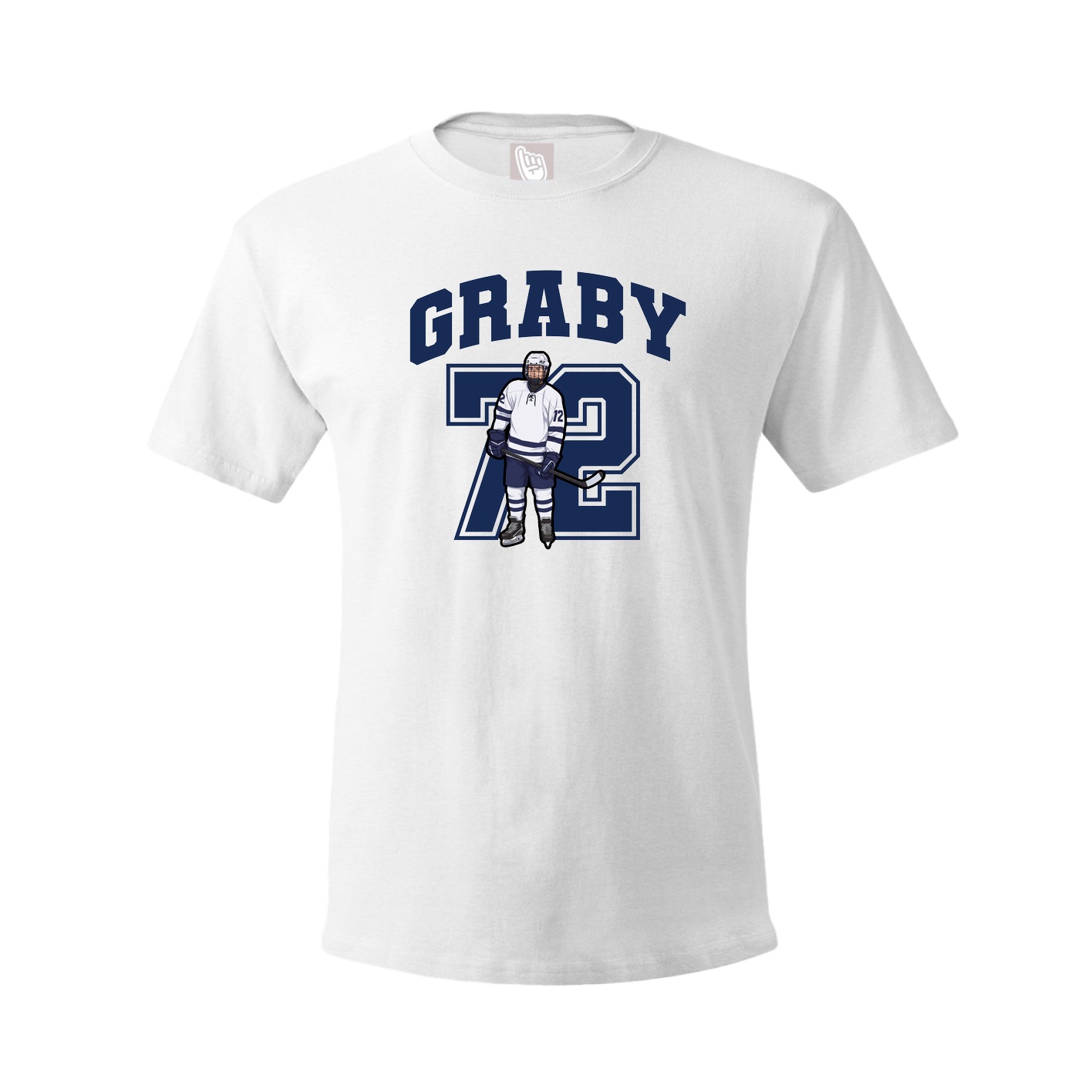 Youth Tee — Number in White