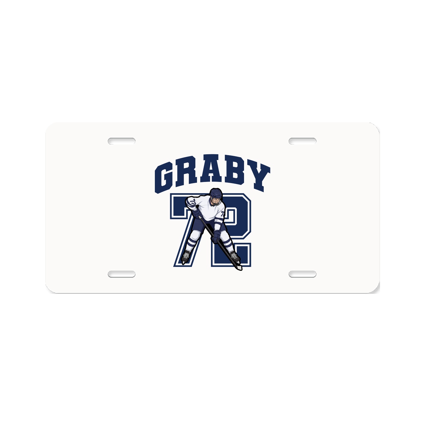 License Plate — Number in Classic