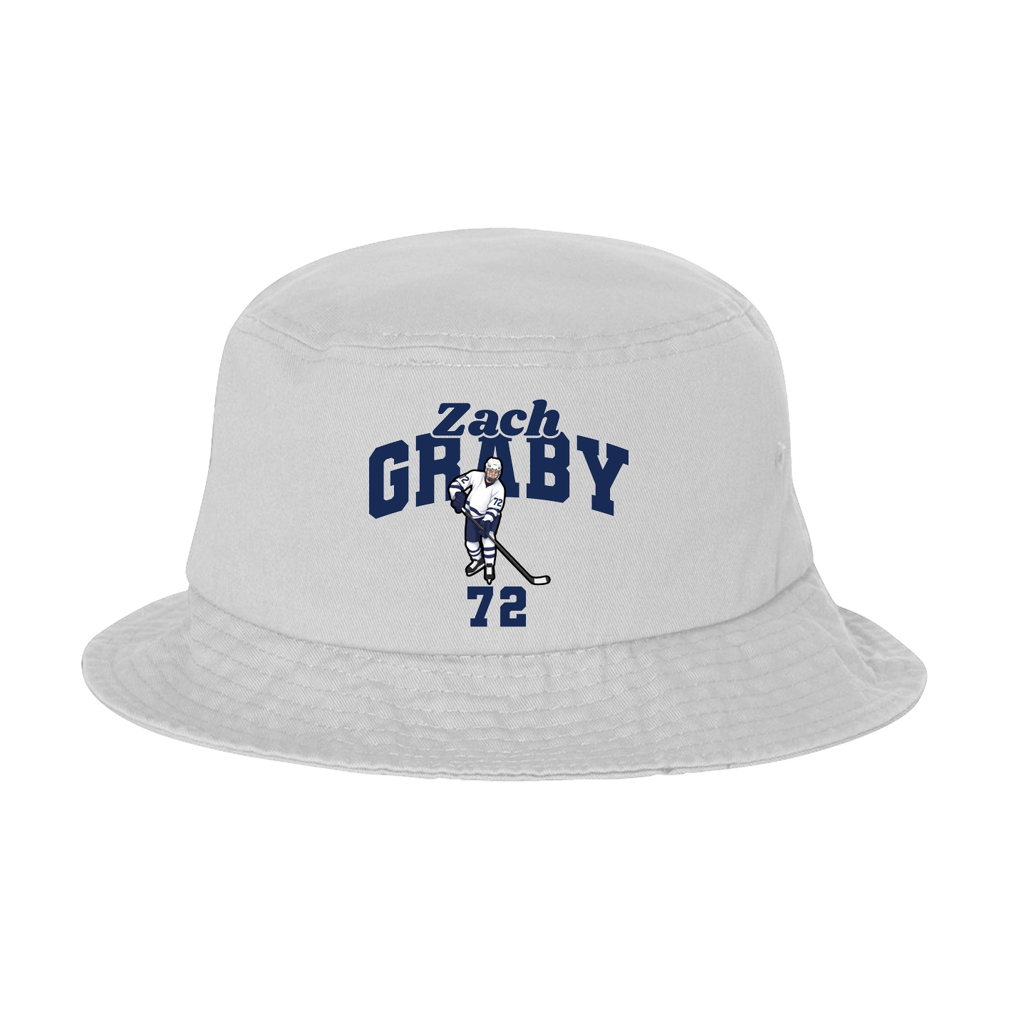 Bucket Cap — Signature Arch in White
