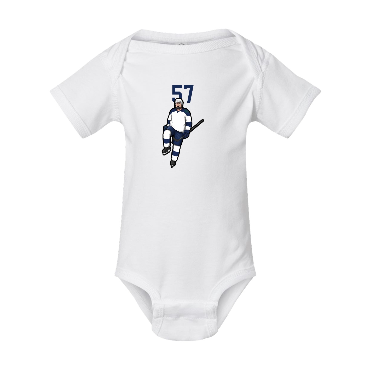 Baby Onesie — Number Top in White