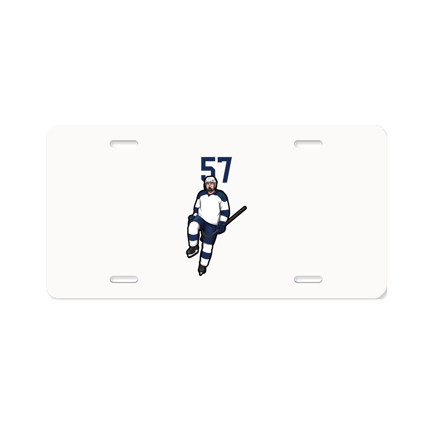 License Plate — Number Top in Classic