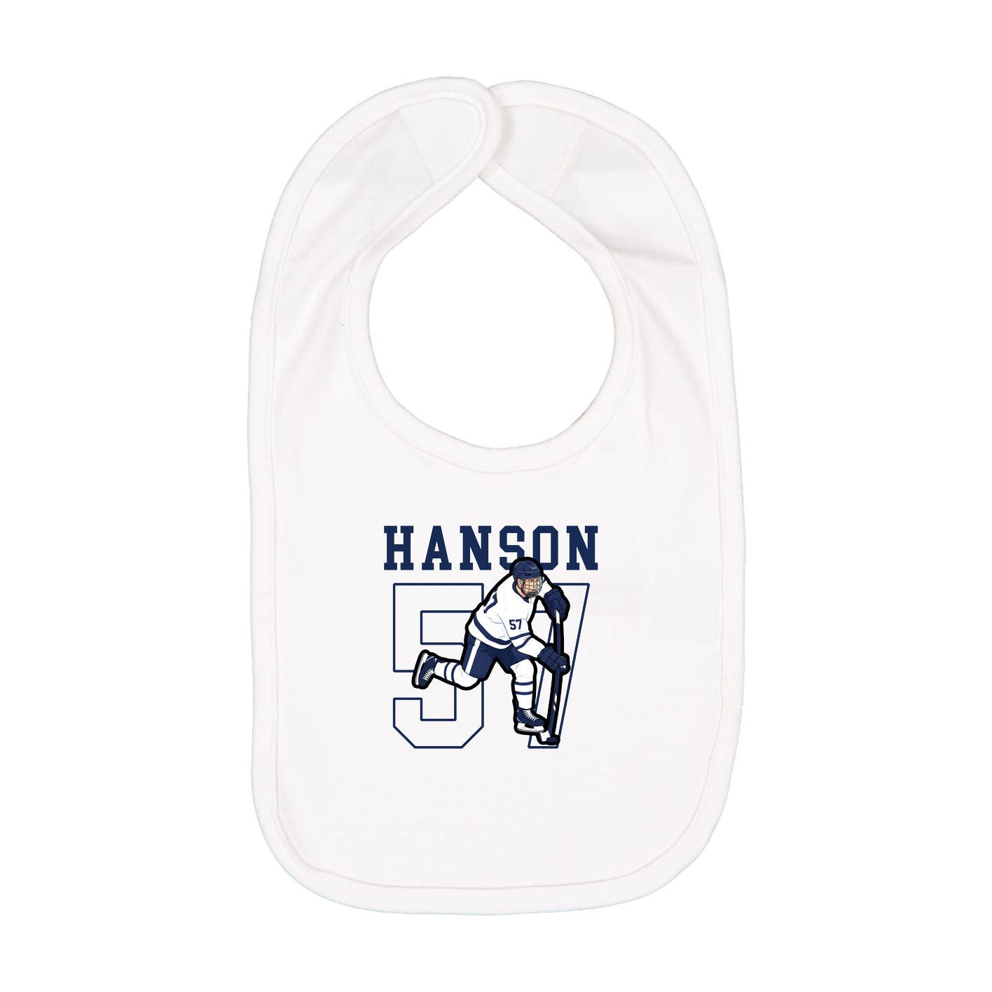 Infant Bib — Shirsey in White