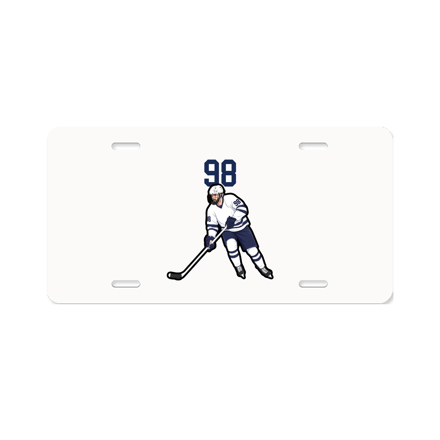 License Plate — Number Top in Classic