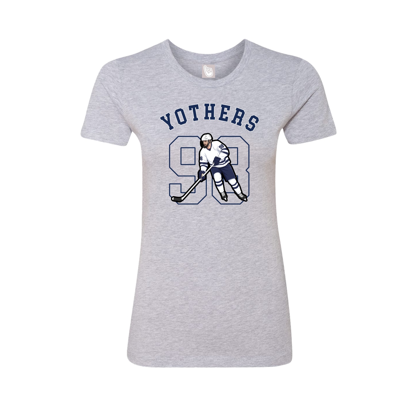 Fitted Women's Tee — Shirsey Arch in Grey