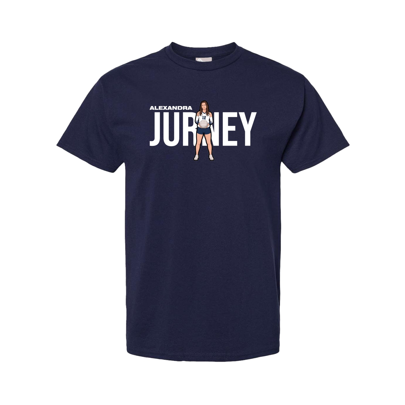 Tee — Player Name in Navy