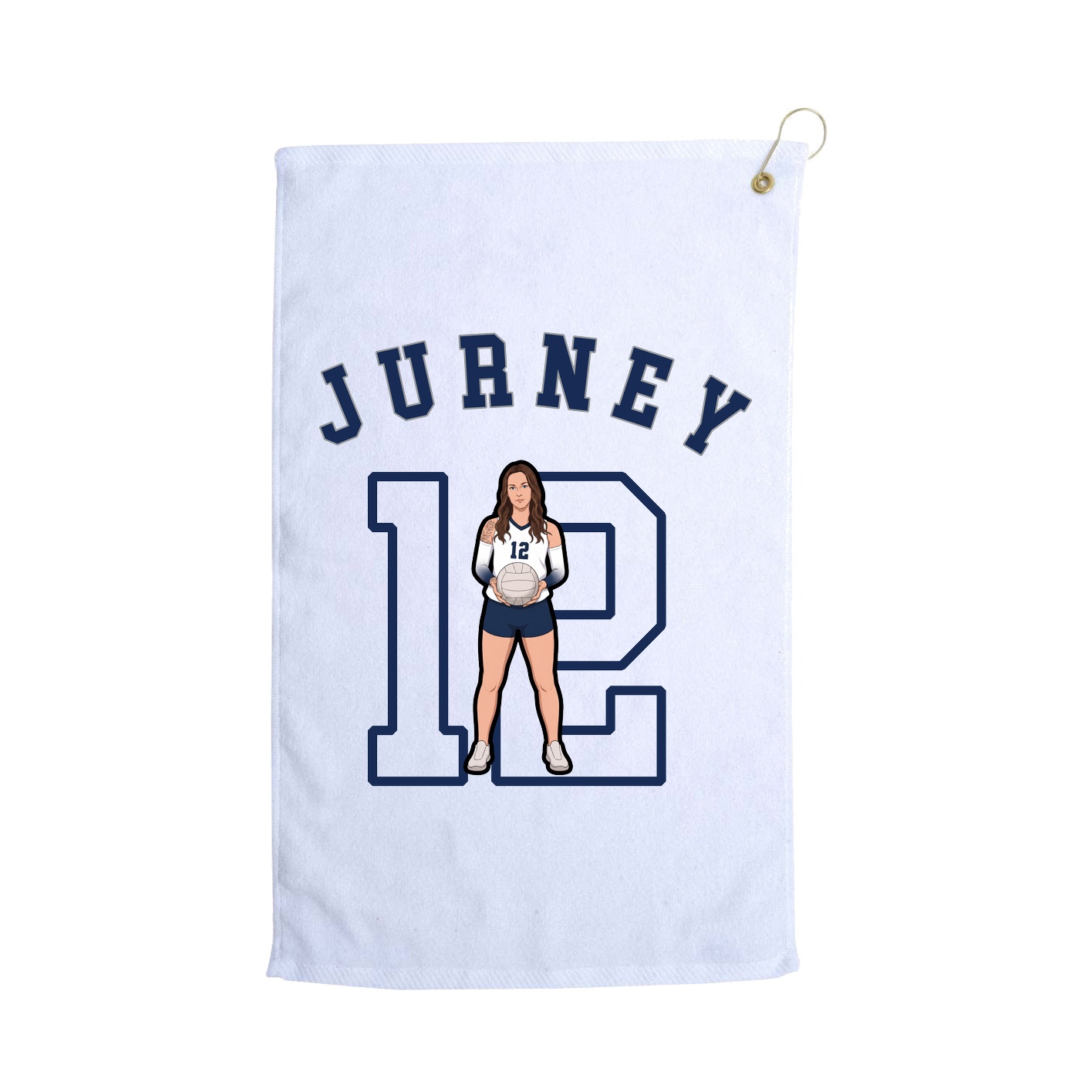 Golf Towel — Shirsey Arch in White