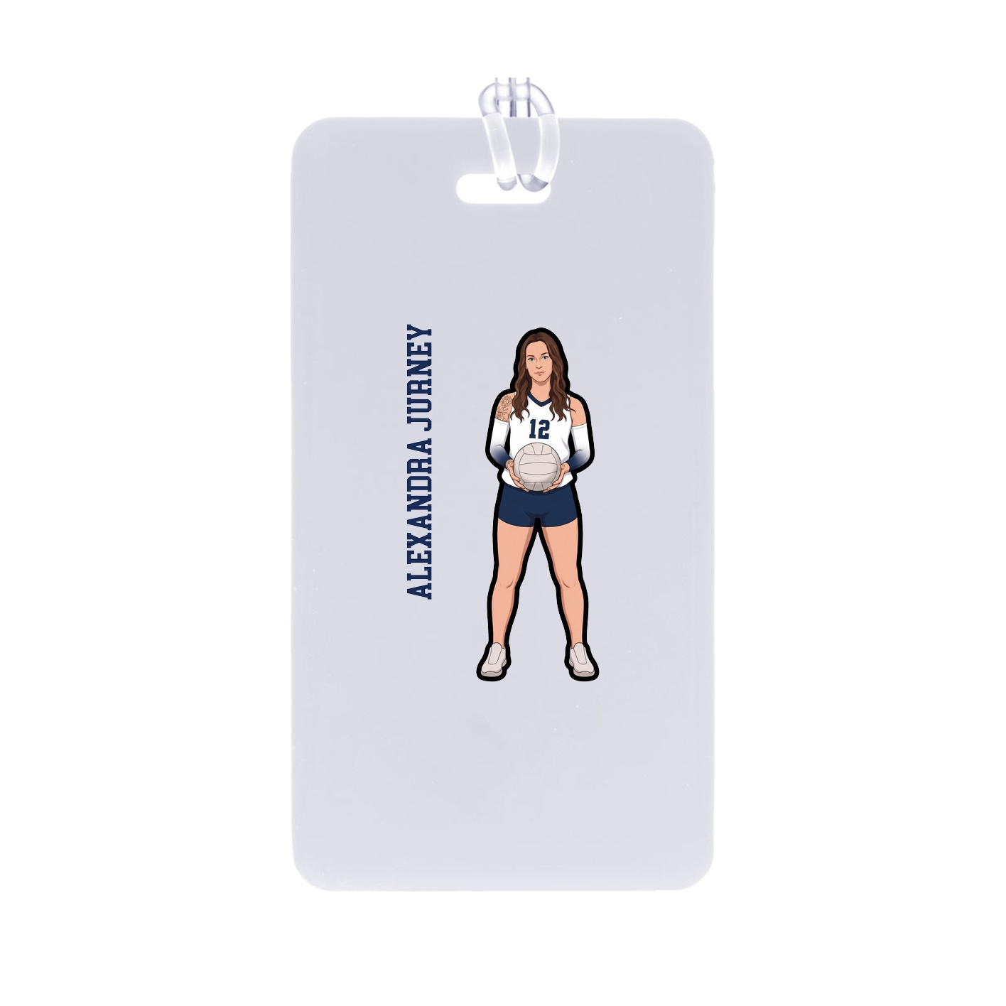 Bag Tag — Name Vertical in Classic
