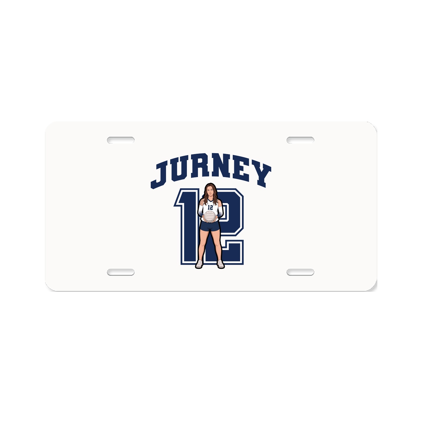 License Plate — Number in Classic