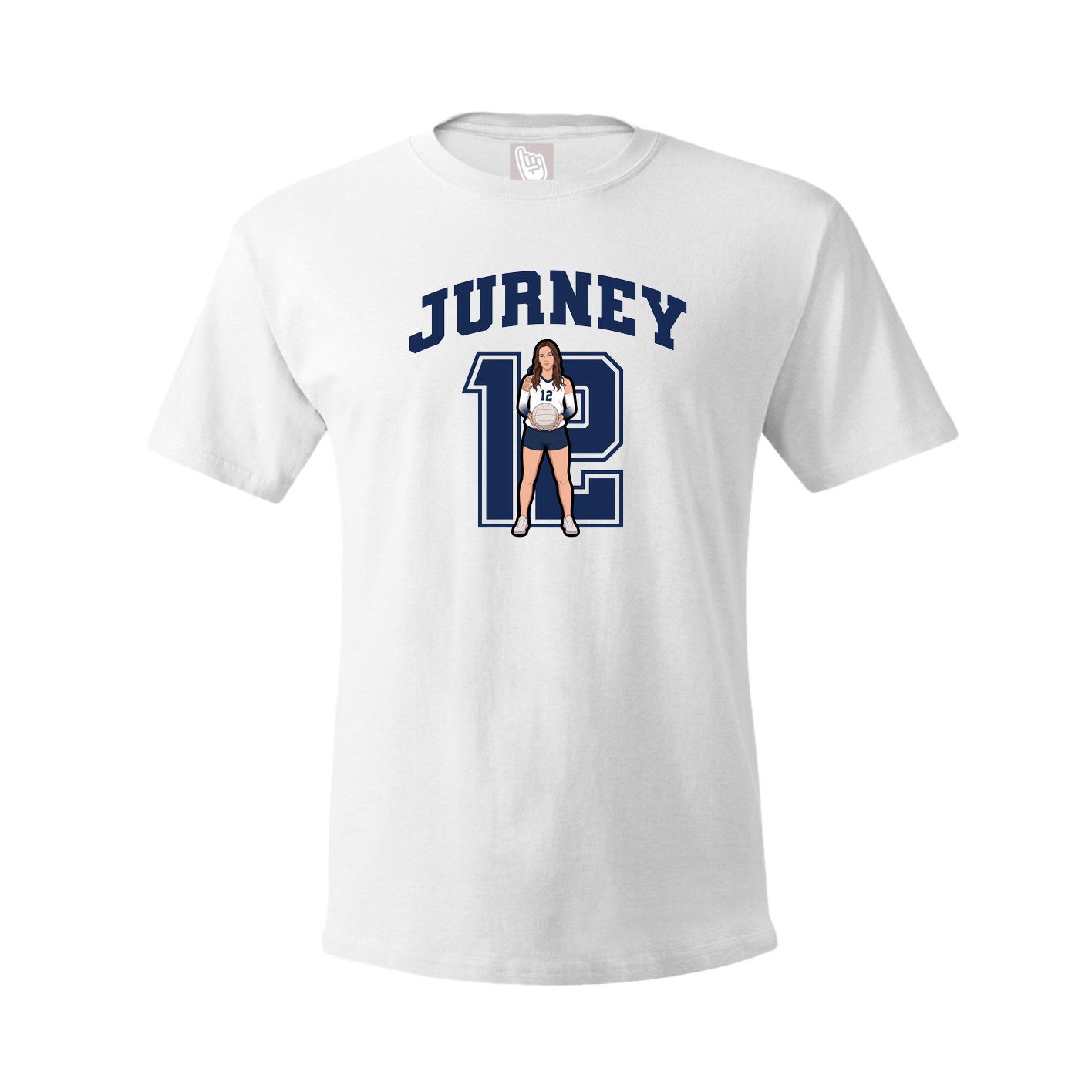 Tee — Number in White