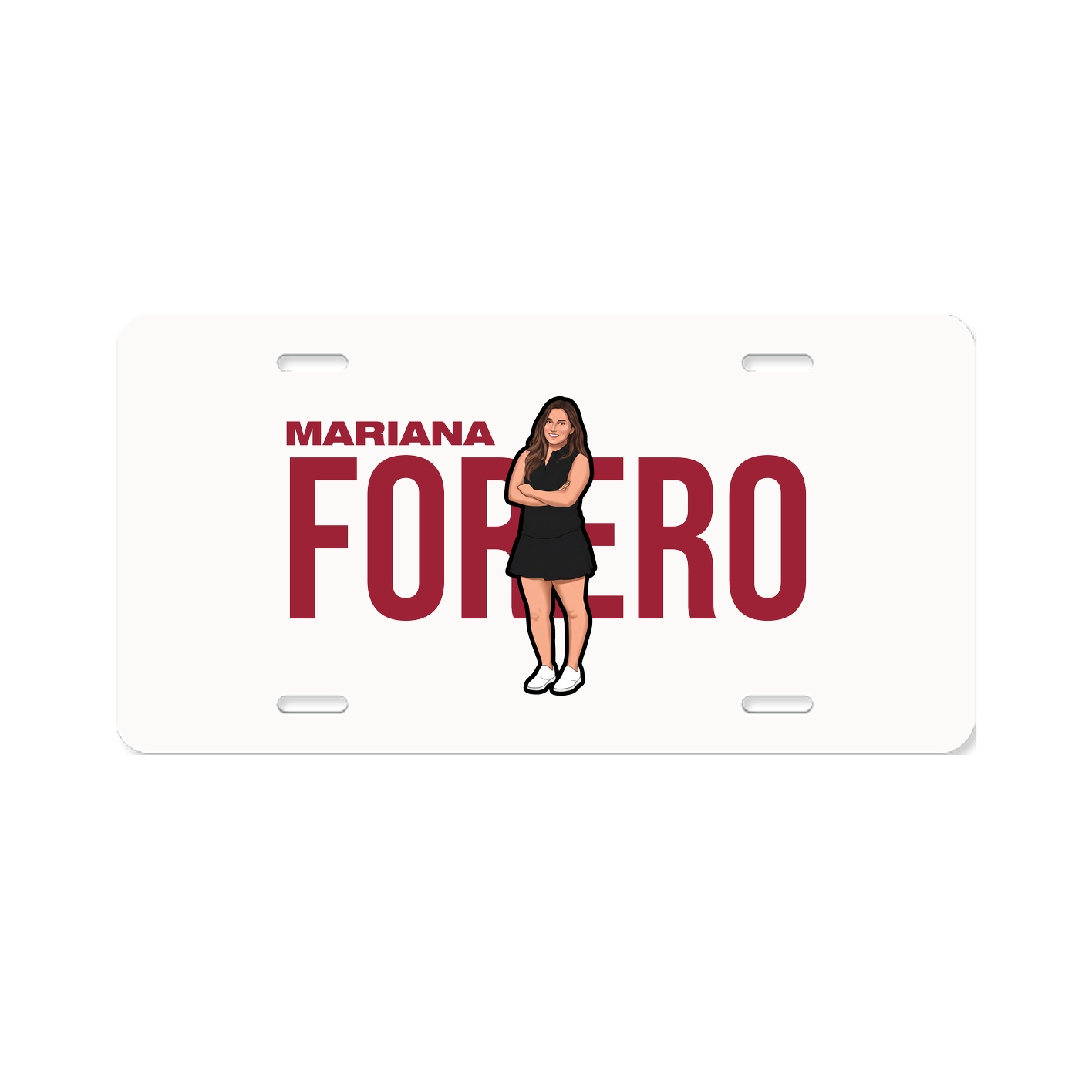 License Plate — Player Name in Classic