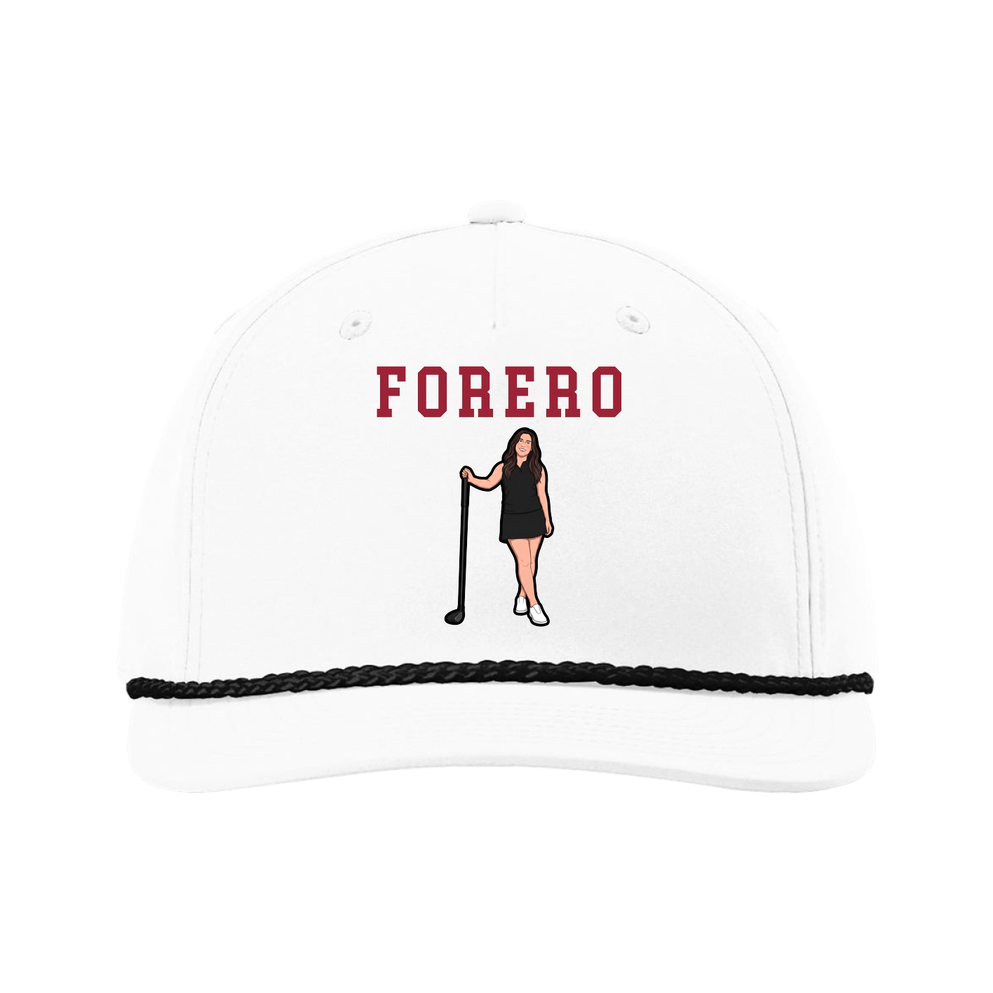 Five-Panel Classic Rope Cap — Shirsey in White