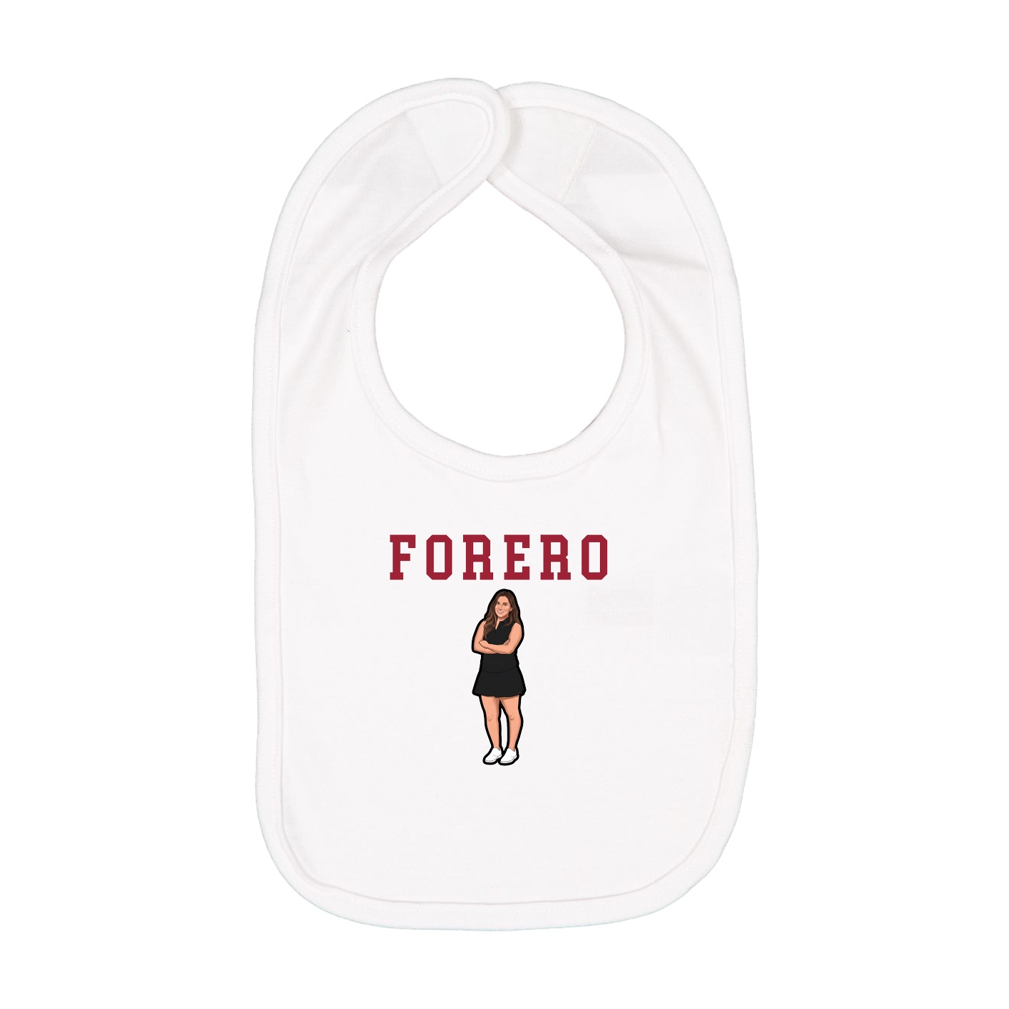 Infant Bib — Shirsey in White