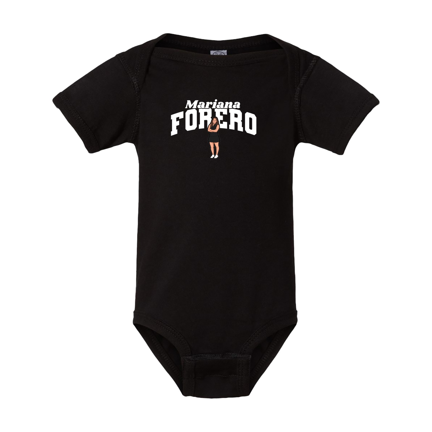 Baby Onesie — Signature Arch in Black