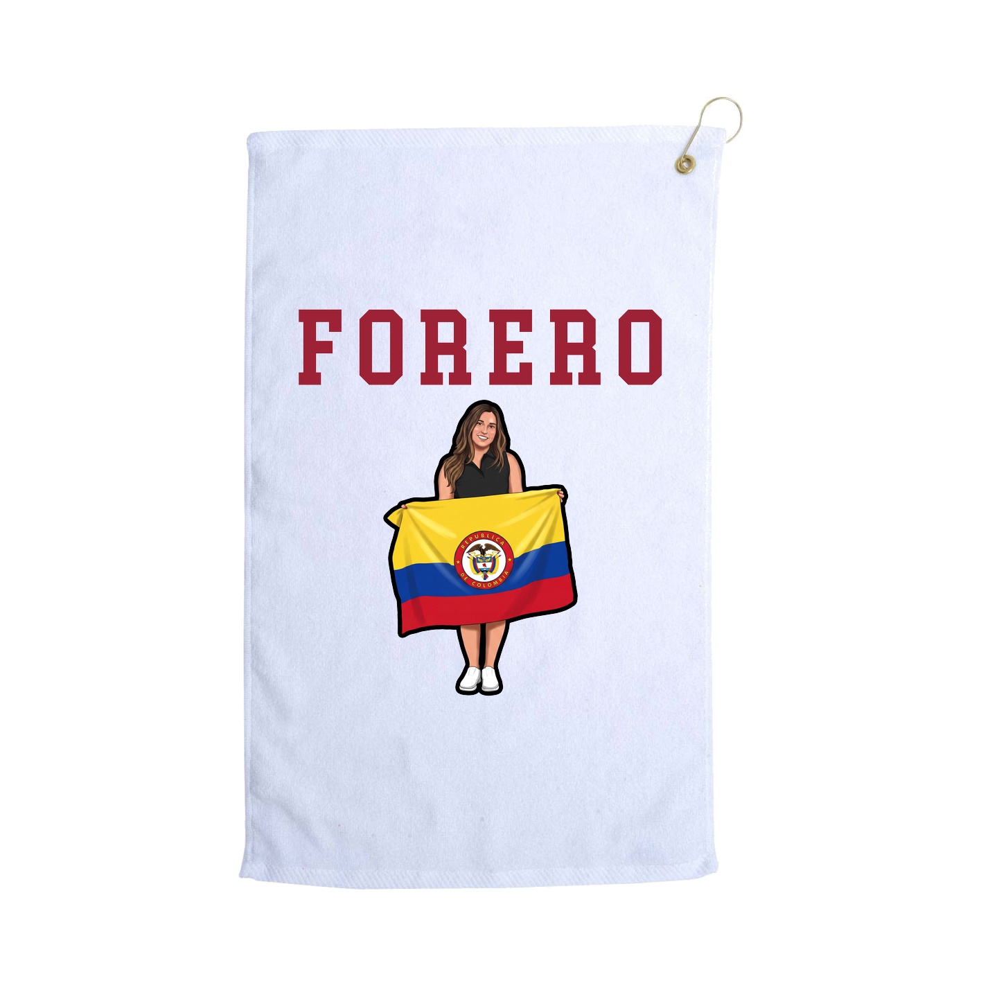 Golf Towel — Shirsey in White