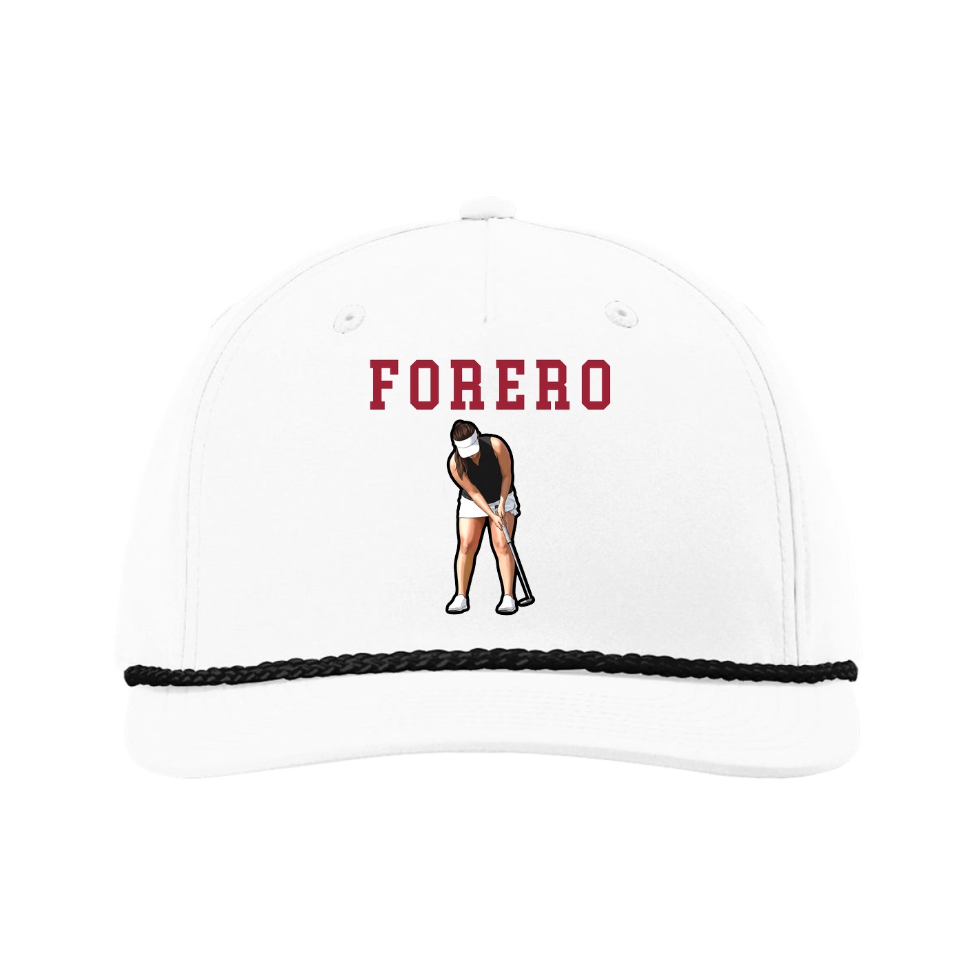 Five-Panel Classic Rope Cap — Shirsey in White