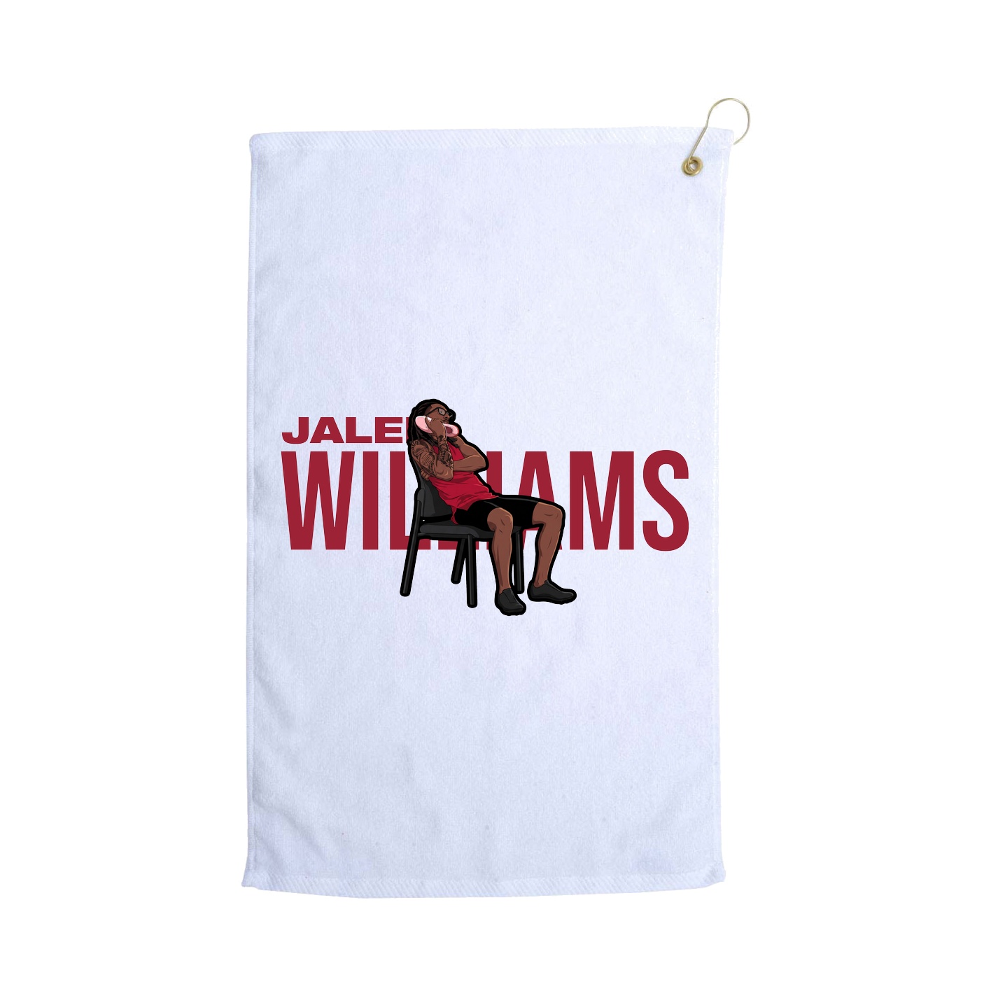 Golf Towel — Player Name in White