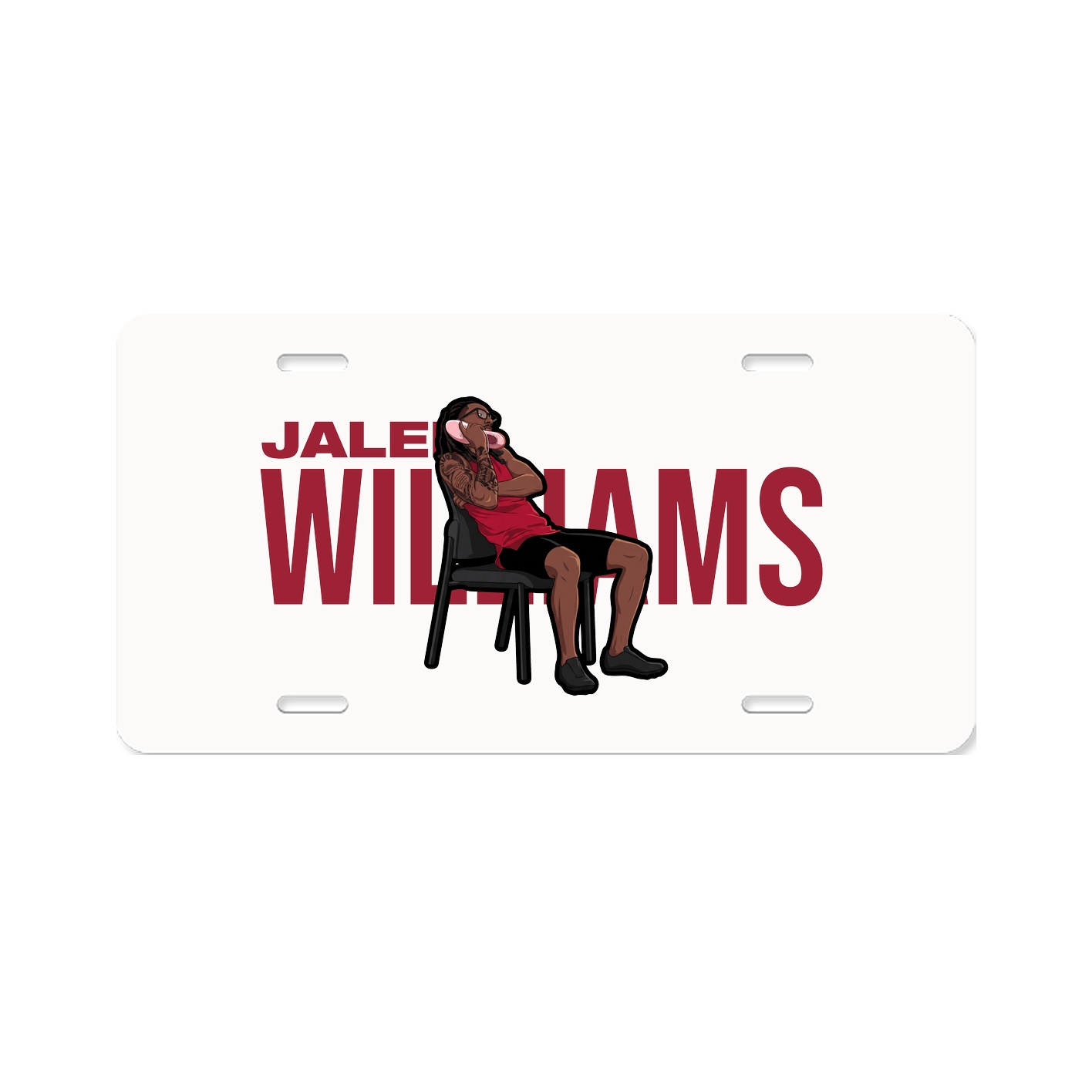 License Plate — Player Name in Classic