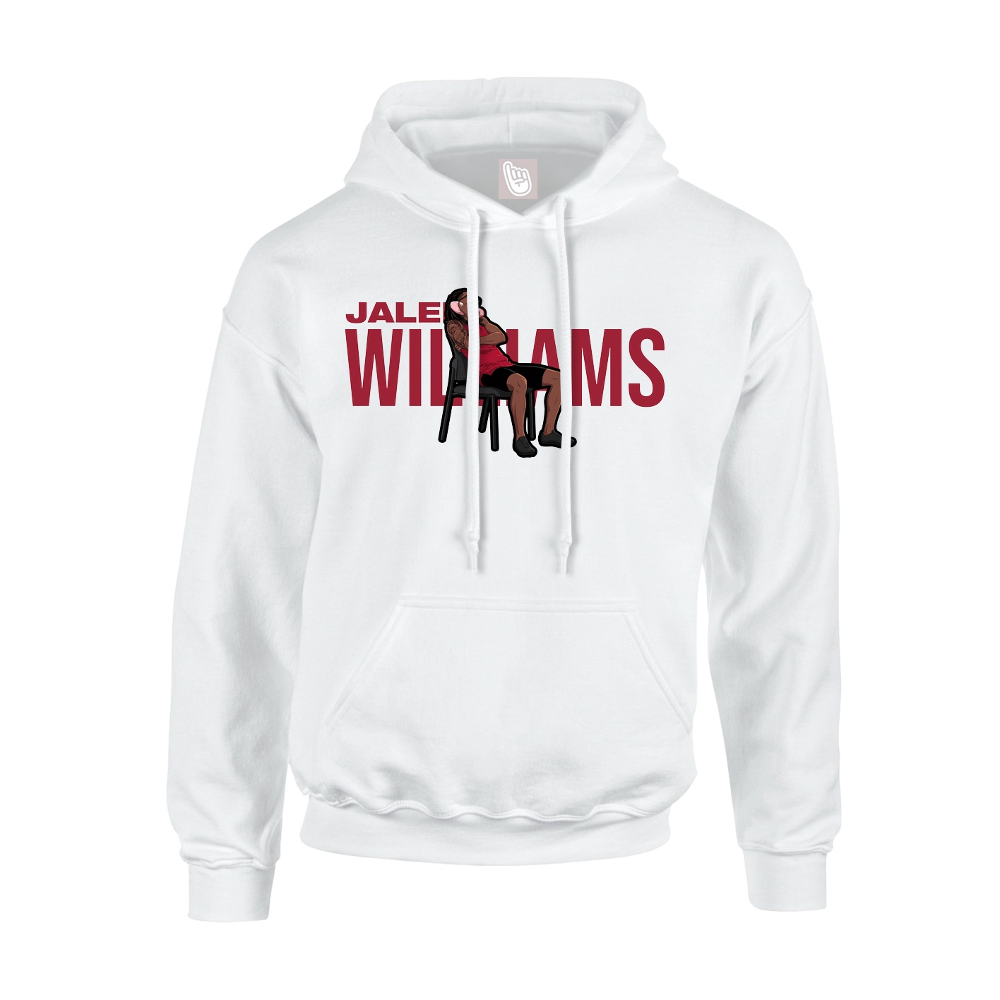 Youth Hoodie — Player Name in White