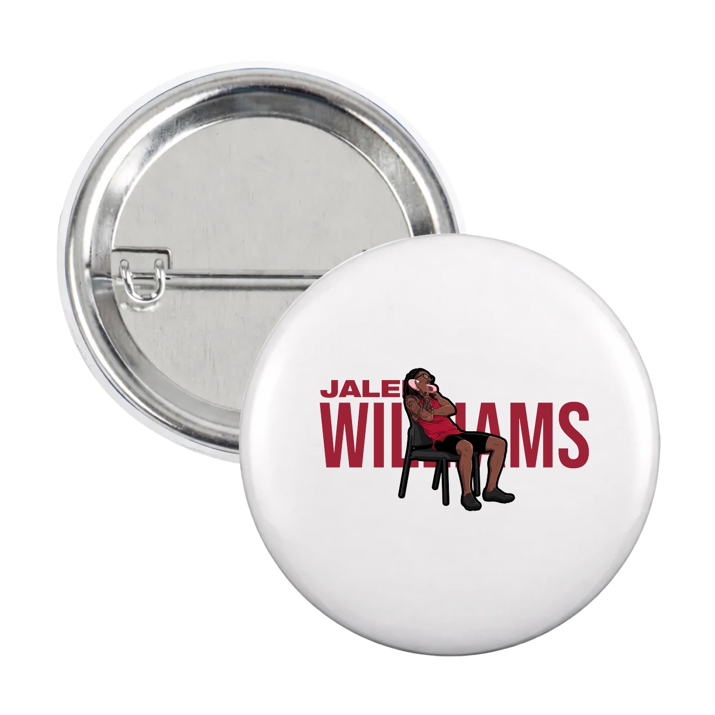 Game Day Button — Player Name in White