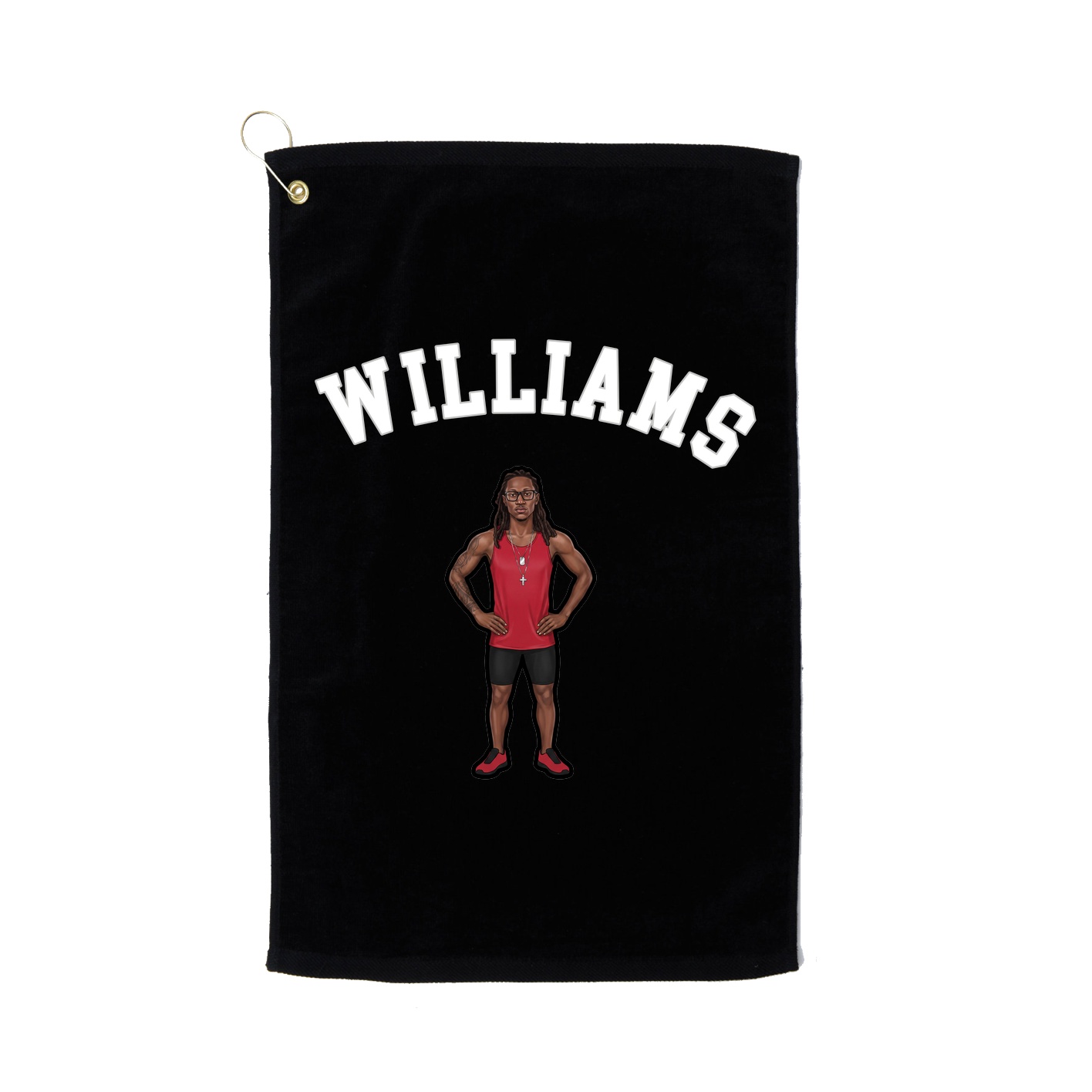 Golf Towel — Shirsey Arch in Black