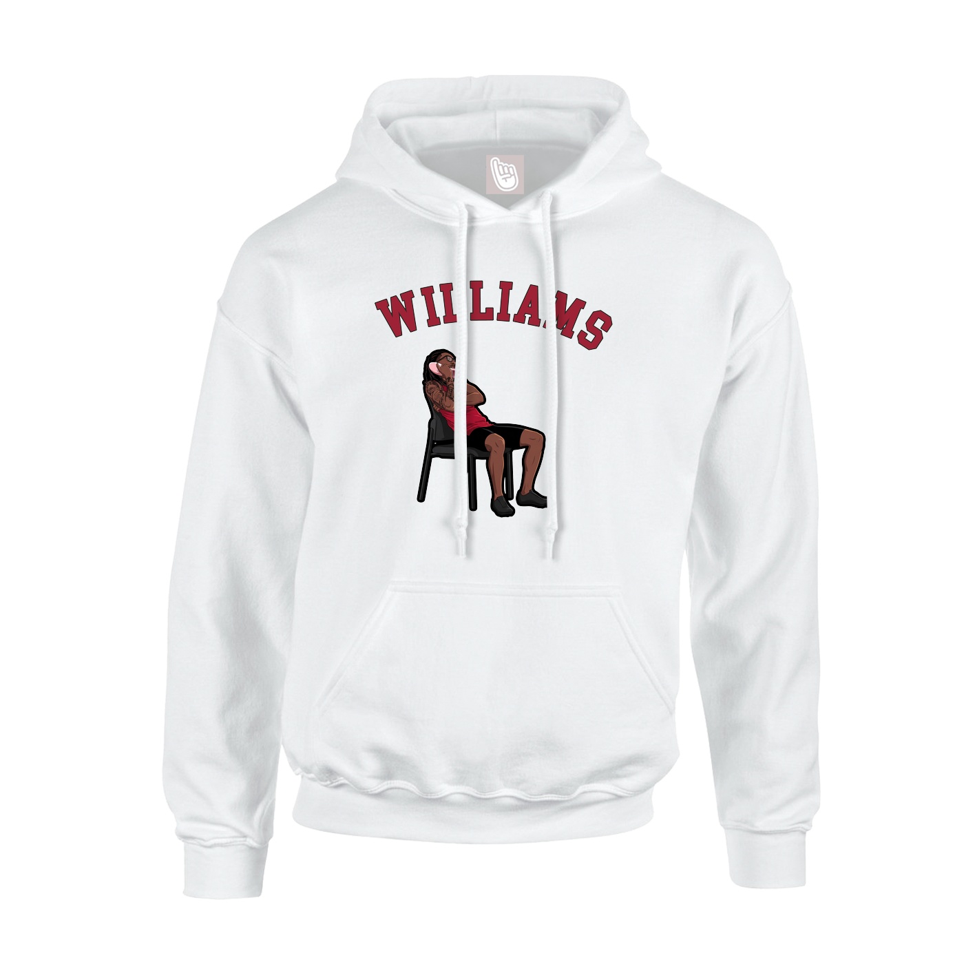 Hoodie — Shirsey Arch in White