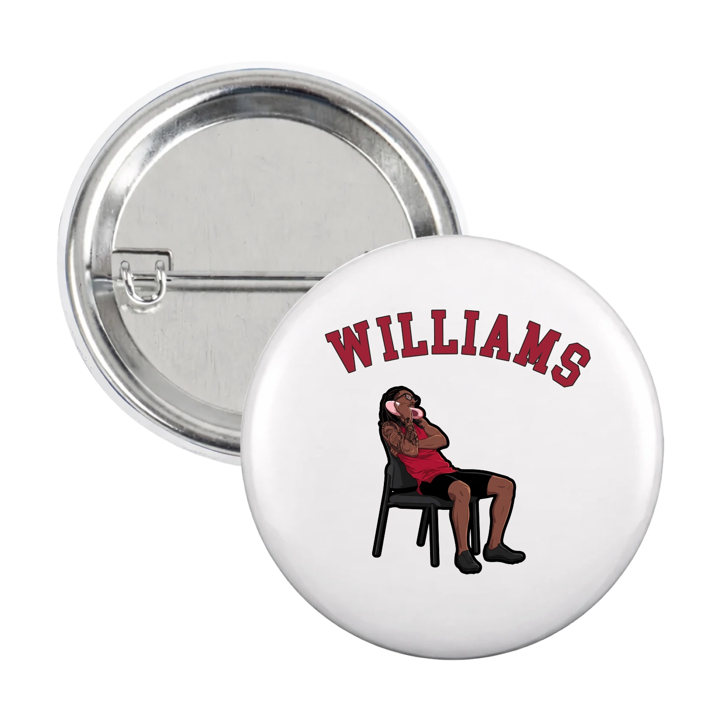 Game Day Button — Shirsey Arch in White