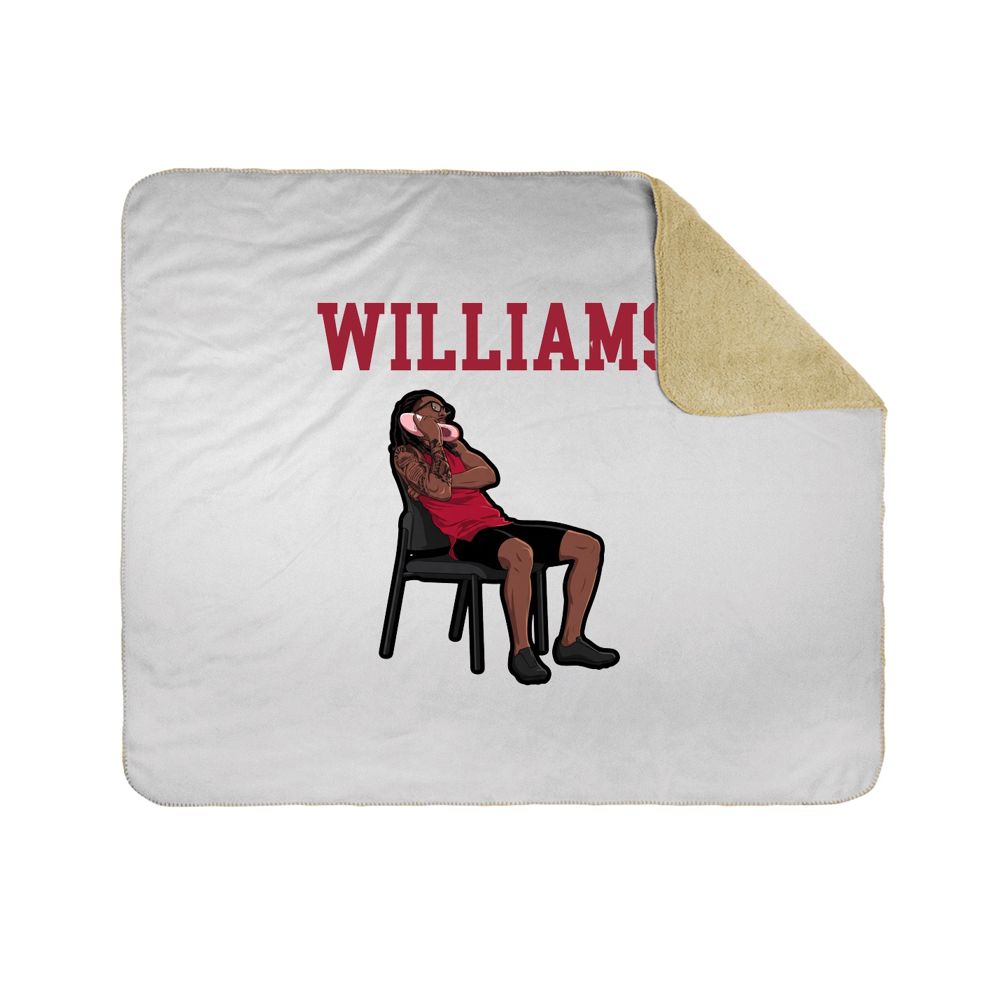 Throw Blanket — Shirsey in White