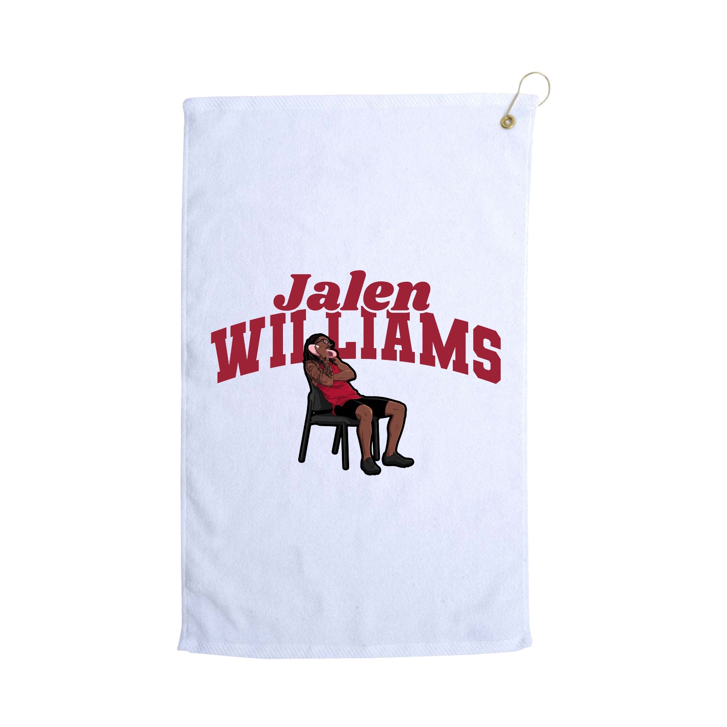 Golf Towel — Signature Arch in White