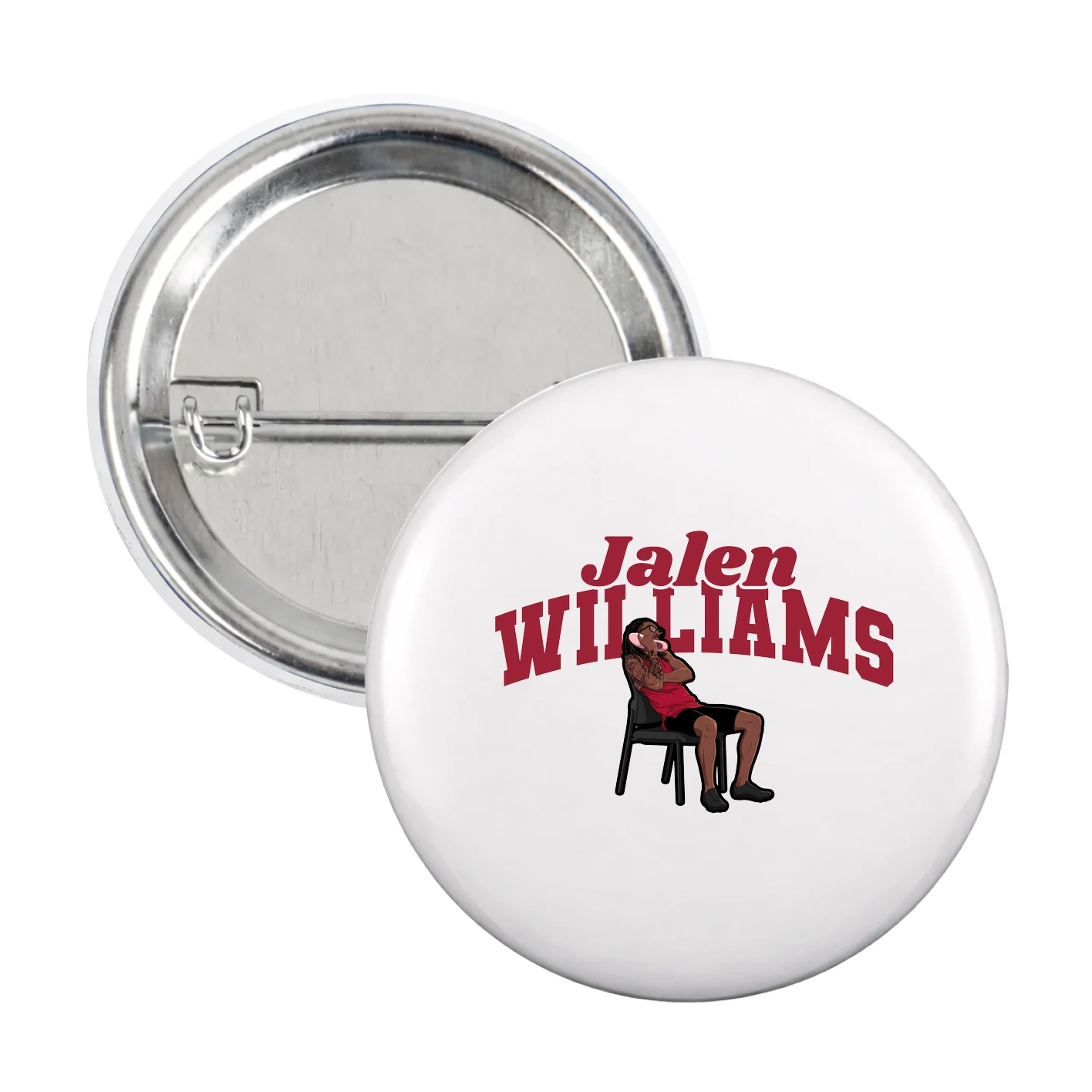 Game Day Button — Signature Arch in White