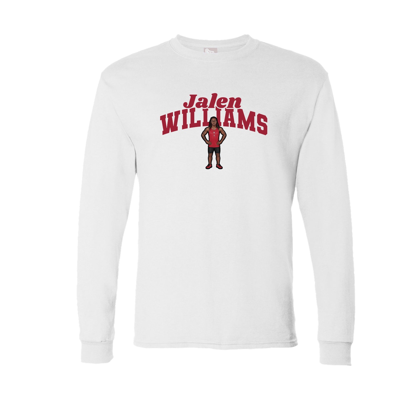 Long Sleeve Tee — Signature Arch in White