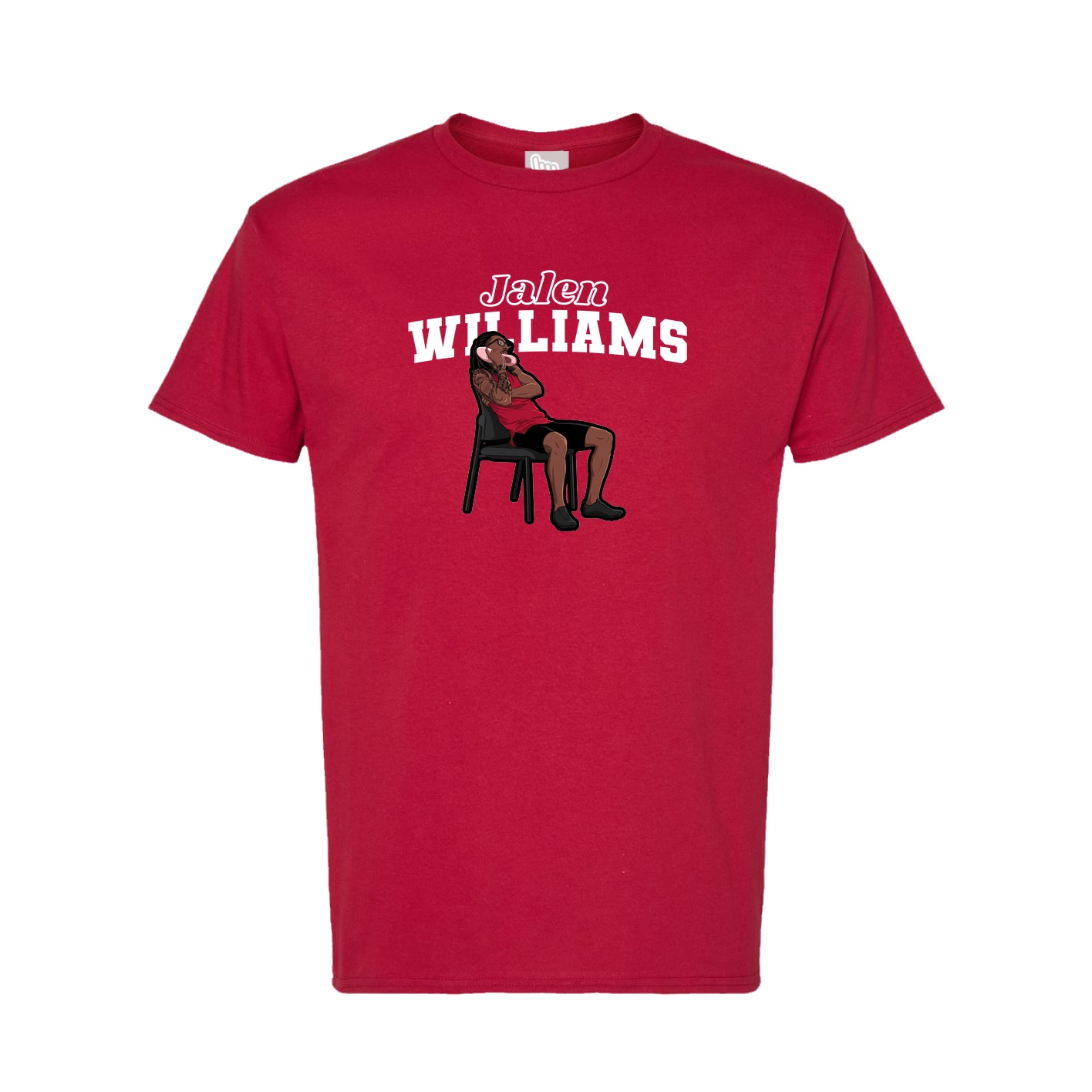 Tee — Name Arch in Crimson