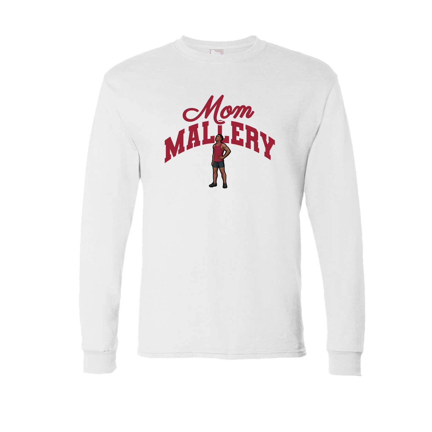 Long Sleeve Tee — Mothers Day Arch in White