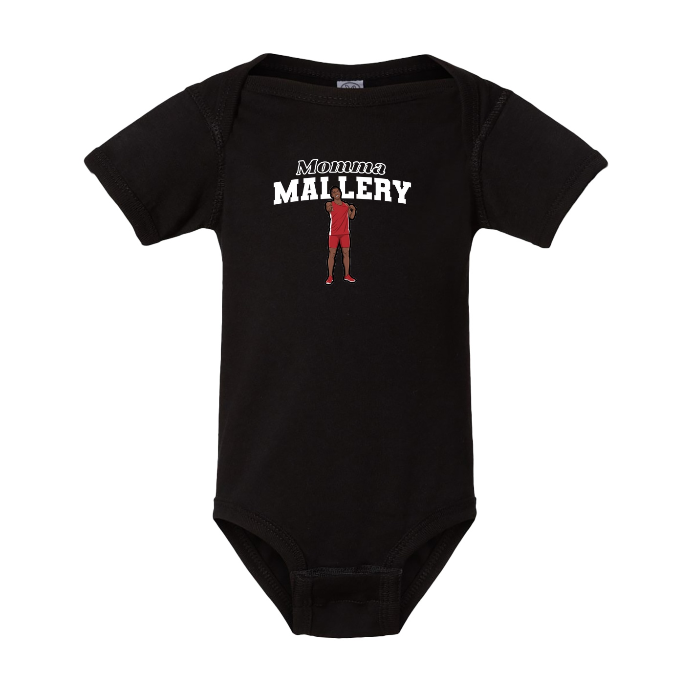 Baby Onesie — Mothers Day Block in Black