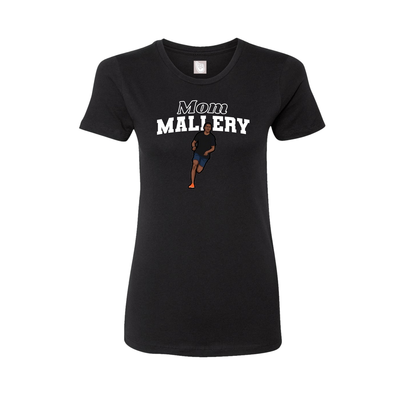 Womens Tee — Mothers Day Block in Black