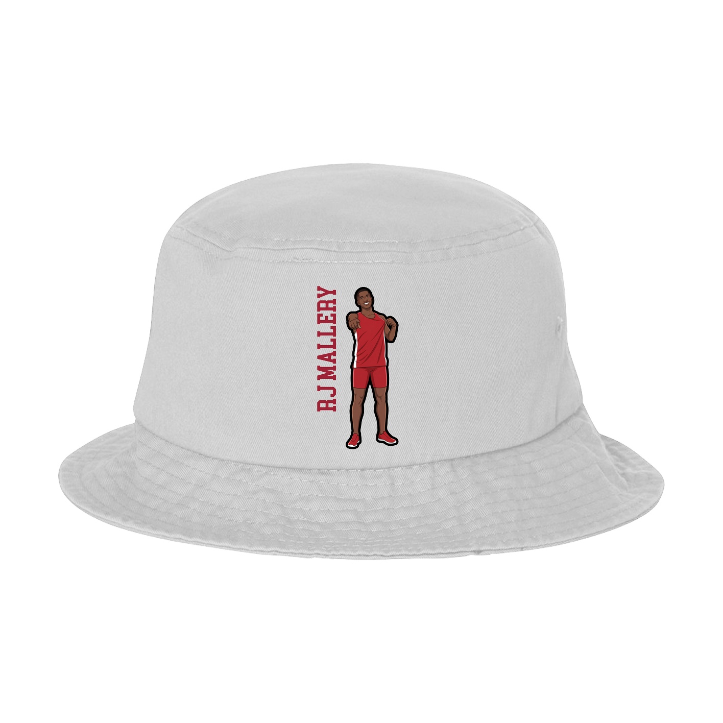 Bucket Cap — Name Vertical in White