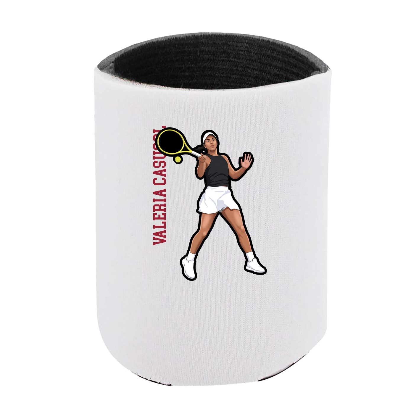 Can Holder — Name Vertical in White