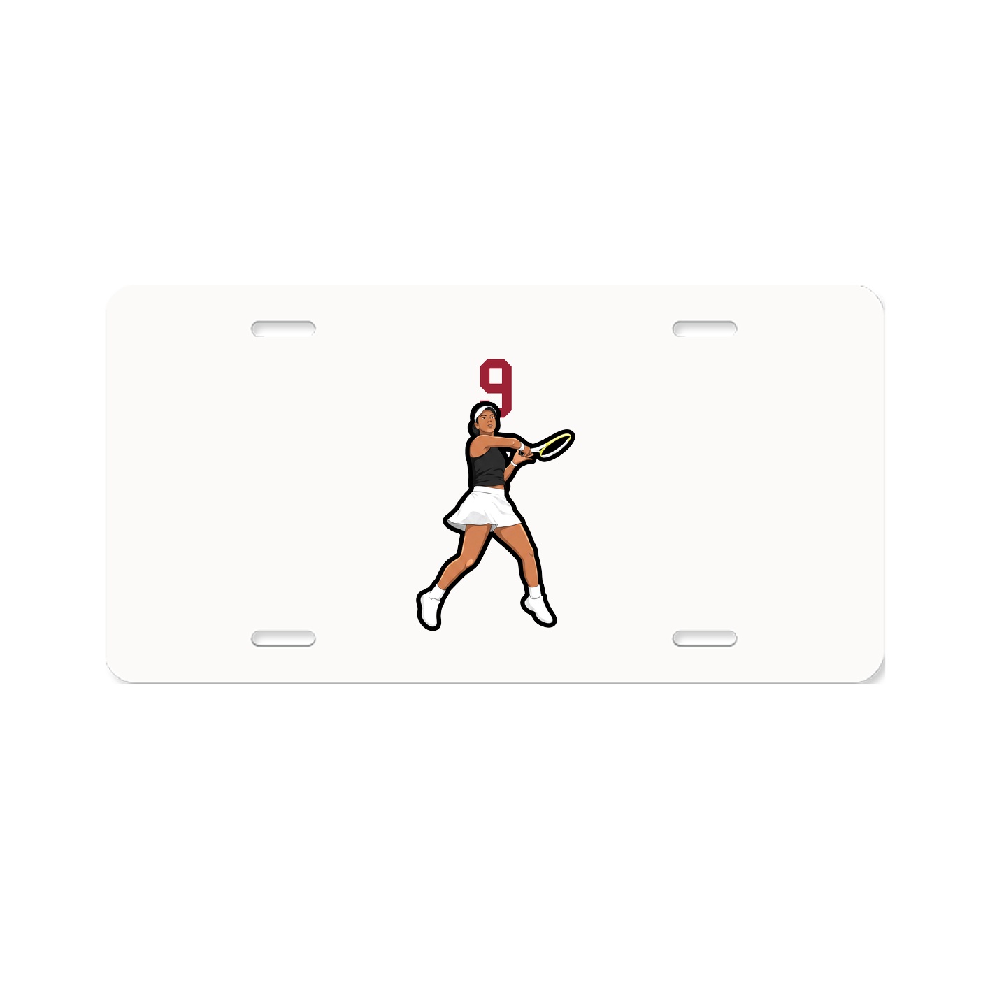 License Plate — Number Top in Classic