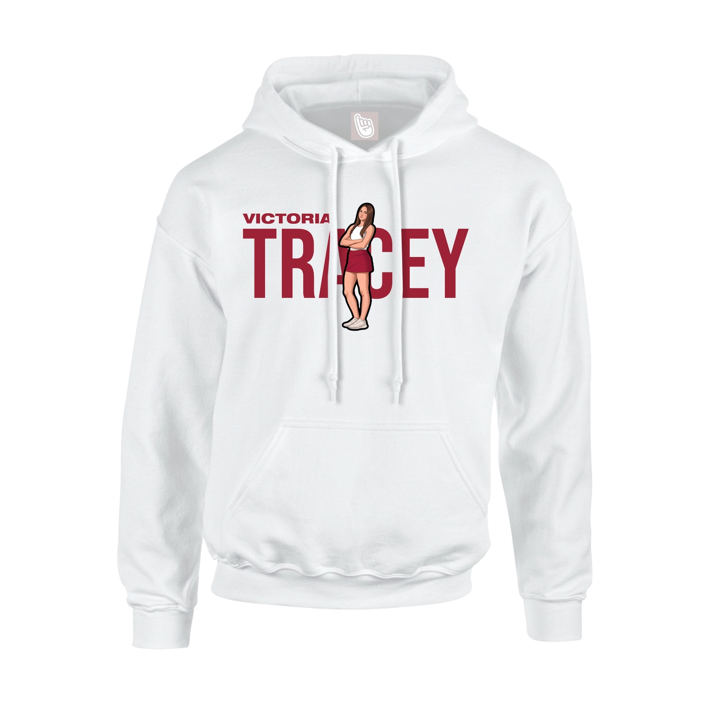 Hoodie — Player Name in White