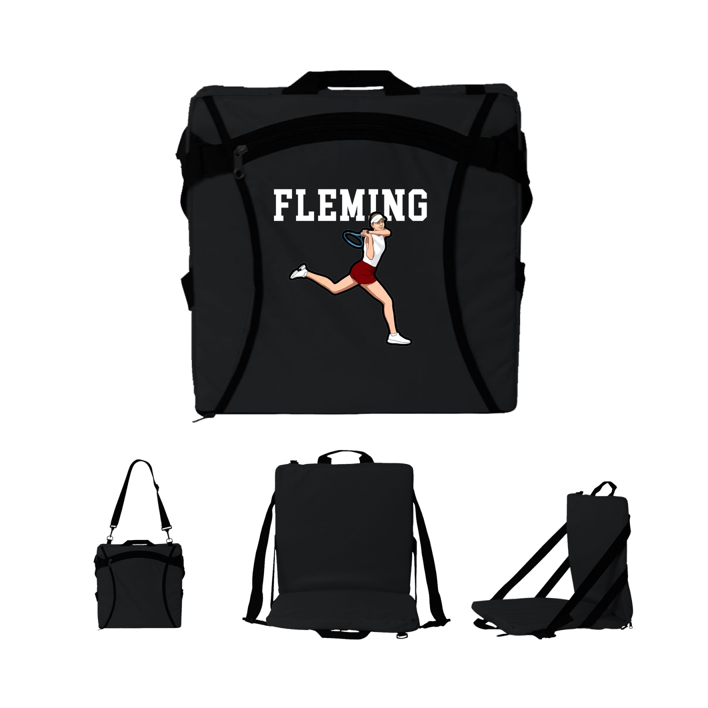 Folding Stadium Seat — Shirsey in Black