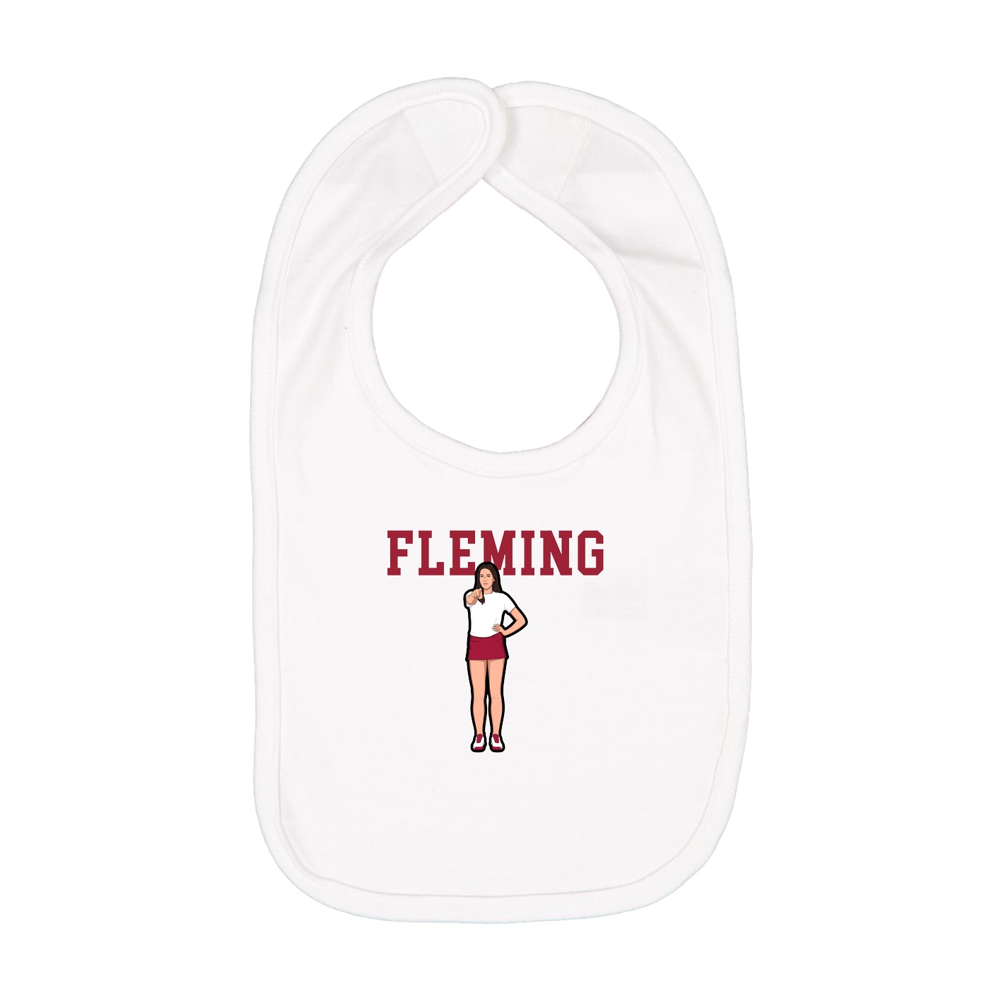 Infant Bib — Shirsey in White