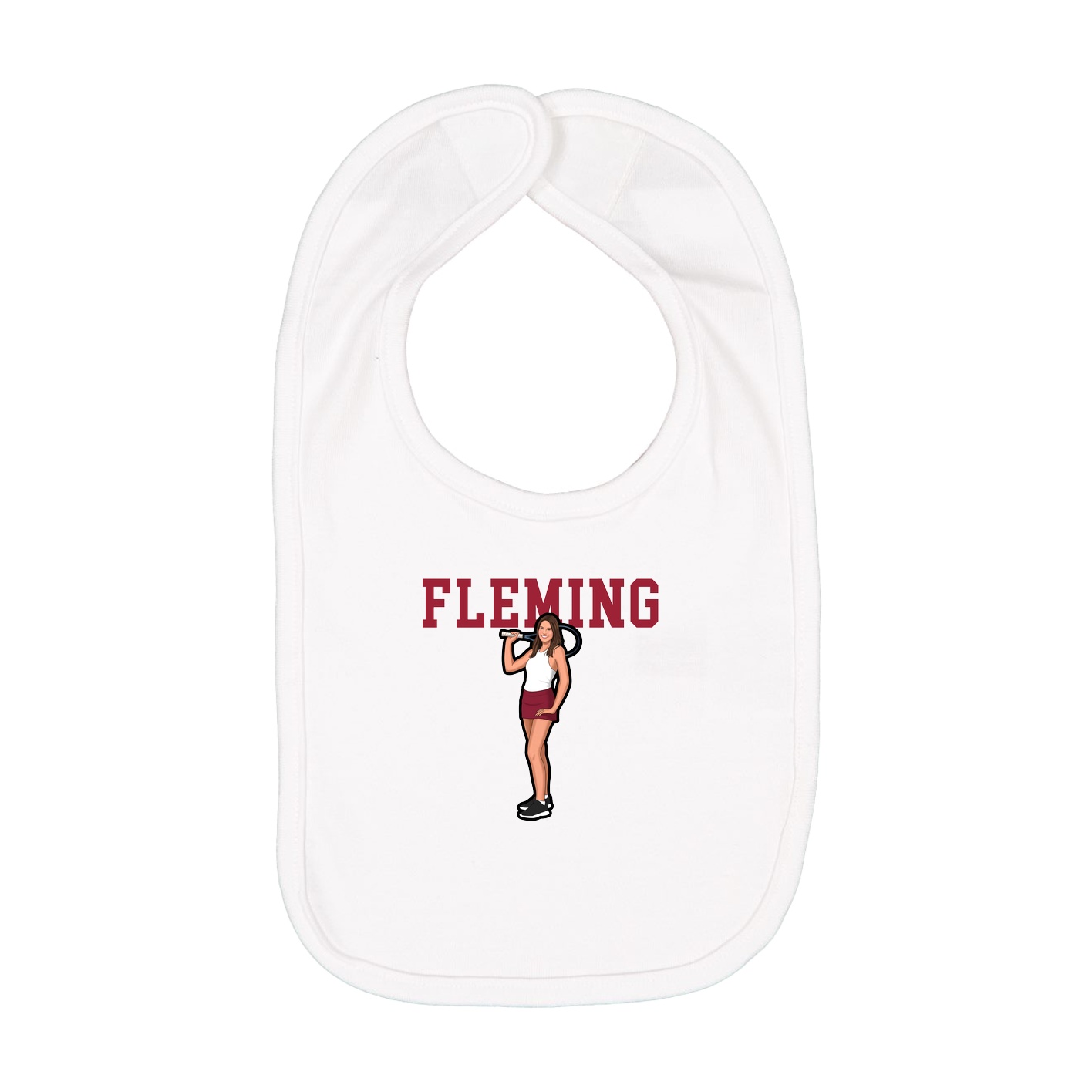 Infant Bib — Shirsey in White